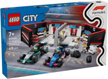 LEGO CITY - GARAGE E MONOPOSTO MERCEDES-AMG E ALPINE F1