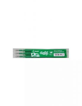 PILOT - SET 3 REFILL FRIXION BALL E CLICKER 0.7MM VERDE