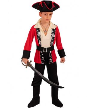 COSTUME PIRATA PER BAMBINO TG. 6-7 ANNI H. 126CM