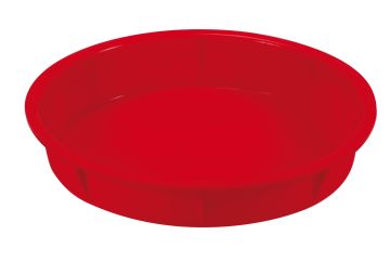 STAMPO TONDO IN SILICONE ROSSO PER FRIGGITRICE AD ARIA 21.5X3.8CM