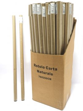 ROTOLO CARTA PACCHI NATURALE 60GR 75CMX2MT