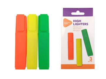 STATIONERY SUPPLIES - SET 3 EVIDENZIATORI NEON 