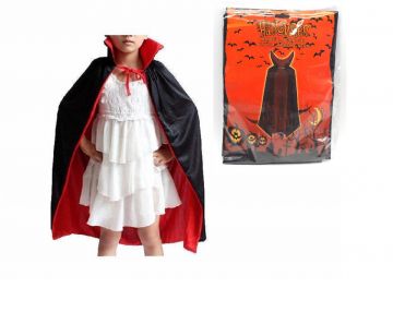 MANTELLINA BAMBINO DRACULA 4-6 ANNI NERA/ROSSA H 75-80CM