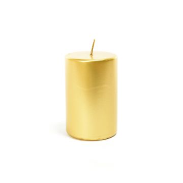 CANDELA PILLAR ORO METALLICA D. 5CM H. 10CM