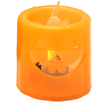 LUMINO LED HALLOWEEN BIANCO/ARANCIO H 5/D 5CM