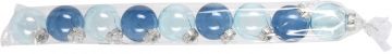 SET 9 PALLINE IN PLASTICA DIAM. 6CM AZZURRO/BLU