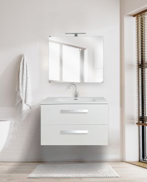 BAGNO COMPLETO MOD. ANGELA CM 81 BIANCO NORDICO