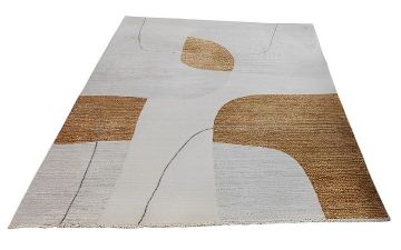 TAPPETO MOD. MURCIA 200X310CM BEIGE E MARRONE