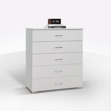 CASSETTIERA CM 80X44 H. 104 BIANCO NORDICO