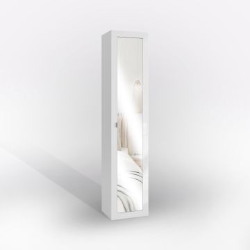 COLONNA MOD. BASIC CM 41.5X35 H.195 BIANCO LUCIDO E SPECCHIO