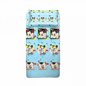 COMPLETO LETTO SINGOLO IN COTONE MICKEY MOUSE