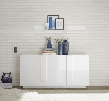 CREDENZA 3 ANTE JUPITER BIANCO LUCIDO 