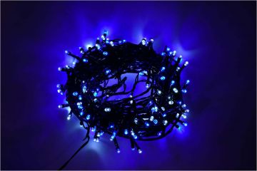 LUCI DI NATALE 180 LED BLU 9+2MT