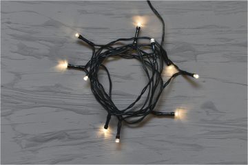 LUCI DI NATALE 10 LED BIANCO CALDO FISSA 2+1.5MT