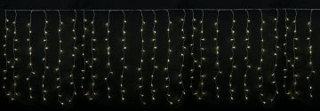 LUCI DI NATALE TENDA 240 LED LUCE CALDA A BATTERIA 4+1M