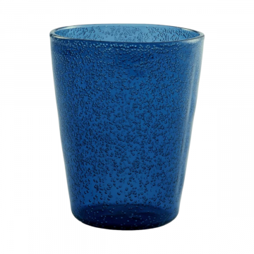 MEMENTO - BICCHIERE ACQUA IN VETRO DEEP BLUE 30CL