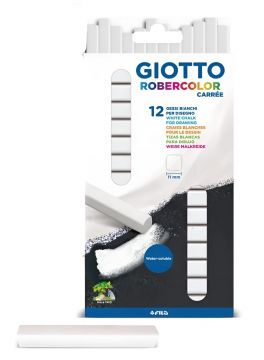 GIOTTO - SET 12 GESSI ROBERCOLOR CARREE BIANCHI