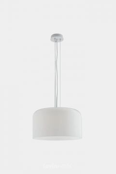 LAMPADARIO GIBUS BIANCO 40X20CM - 1XE27