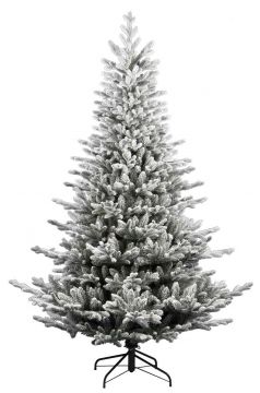 ALBERO DI NATALE NOEL FLOCCATO H.180CM