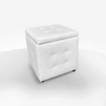 POUF CONTENITORE BIANCO PREZZI BASSI