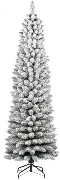 ALBERO DI NATALE SILVESTRE FLOCCATO H.180CM