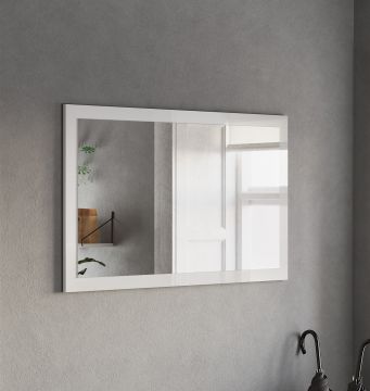 SPECCHIERA MOD.FRAME 110X2 H.68 CM BIANCO LUCIDO