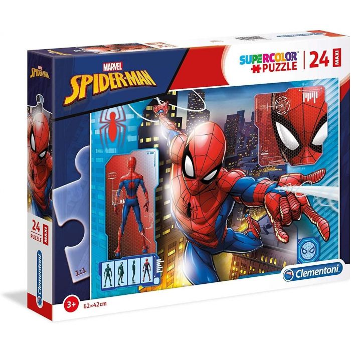 Puzzle 24 maxi pezzi tema Spider Man