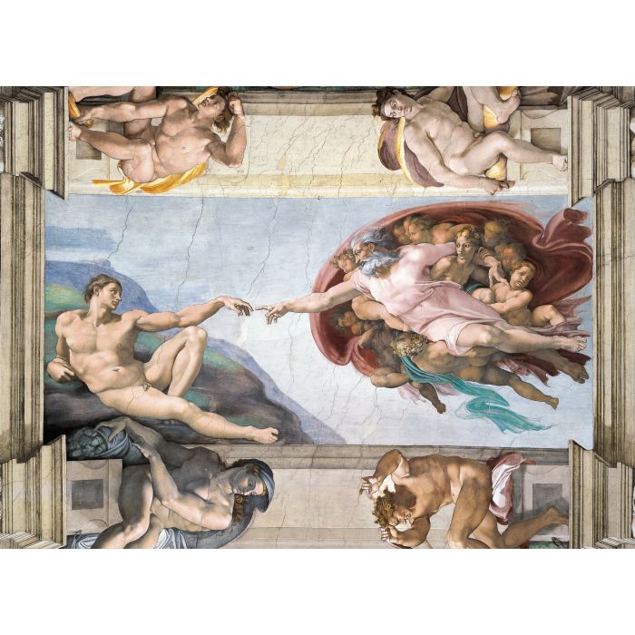 Puzzle 1000 Pezzi - Michelangelo Creazione dell'Uomo - Museum