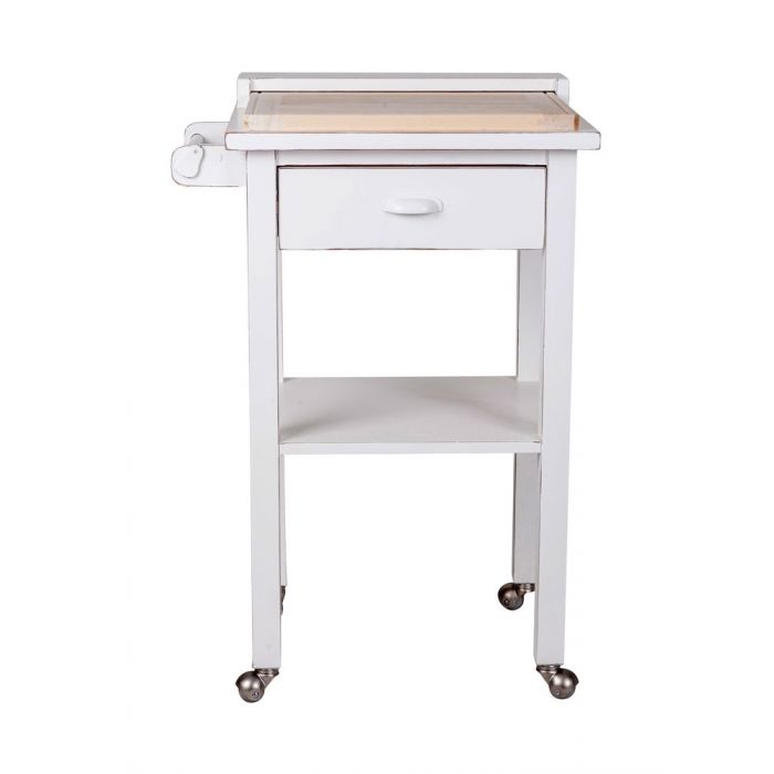 CARRELLO CUCINA LACCATO BIANCO