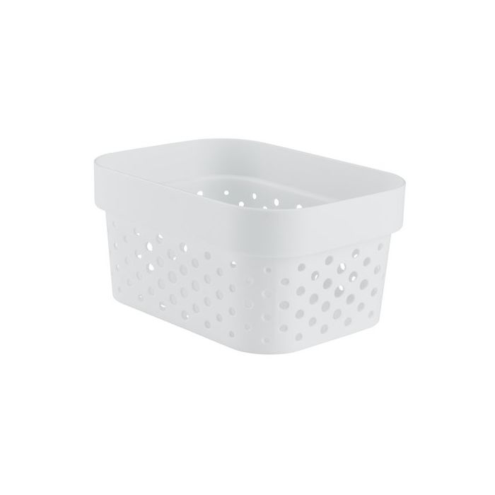 CESTO PORTABIANCHERIA FILO CURVER IN PLASTICA RICICLATA 44X35X61CM 55LT  BIANCO