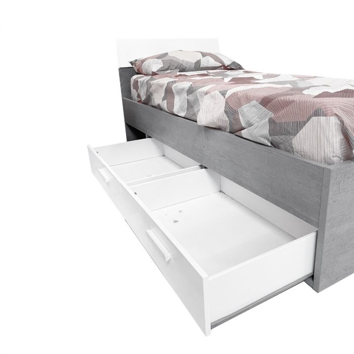 LETTO SINGOLO SM4401 SEMPLICE Con Rete/Cassetto Estraibile