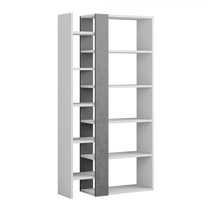 LIBRERIA LIFT BIANCO E RETRO GRAY: vendita online LIBRERIA LIFT BIANCO E  RETRO GRAY in offerta