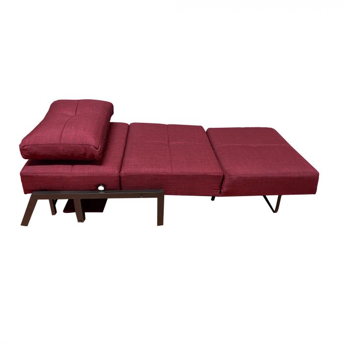 Poltrona letto pieghevole Sando bordeaux